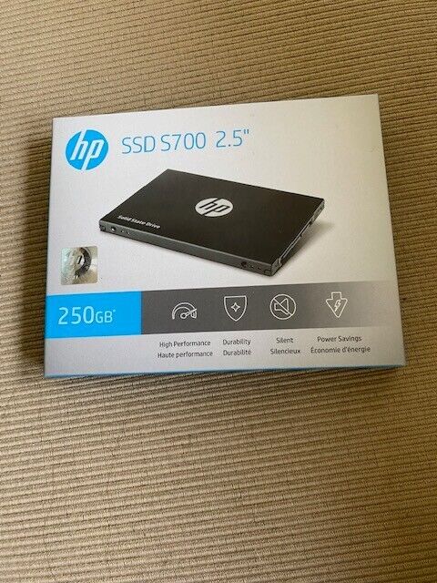 New HP S700 250GB SSD Retail Packing 2.5\