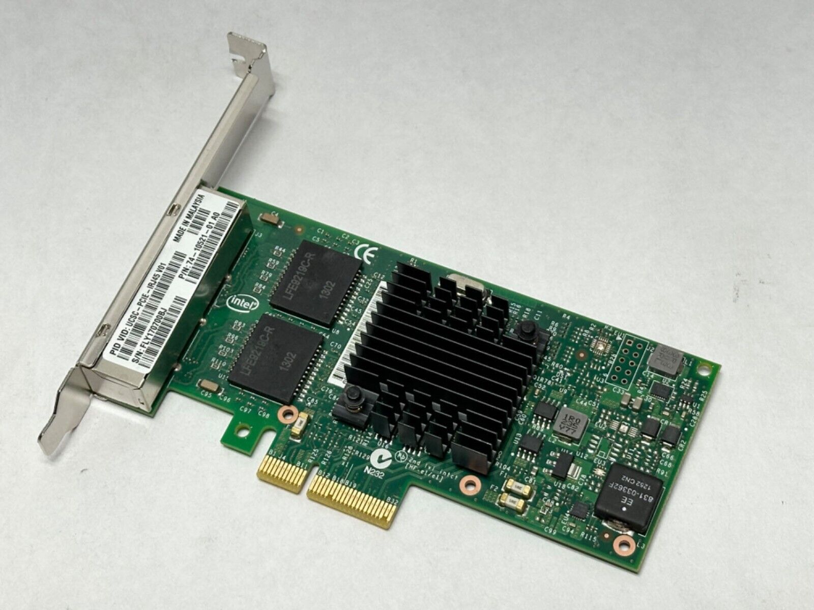 Cisco Intel I350-T4  Ethernet Quad Port Network Adapter 74-10521-01 High Profile