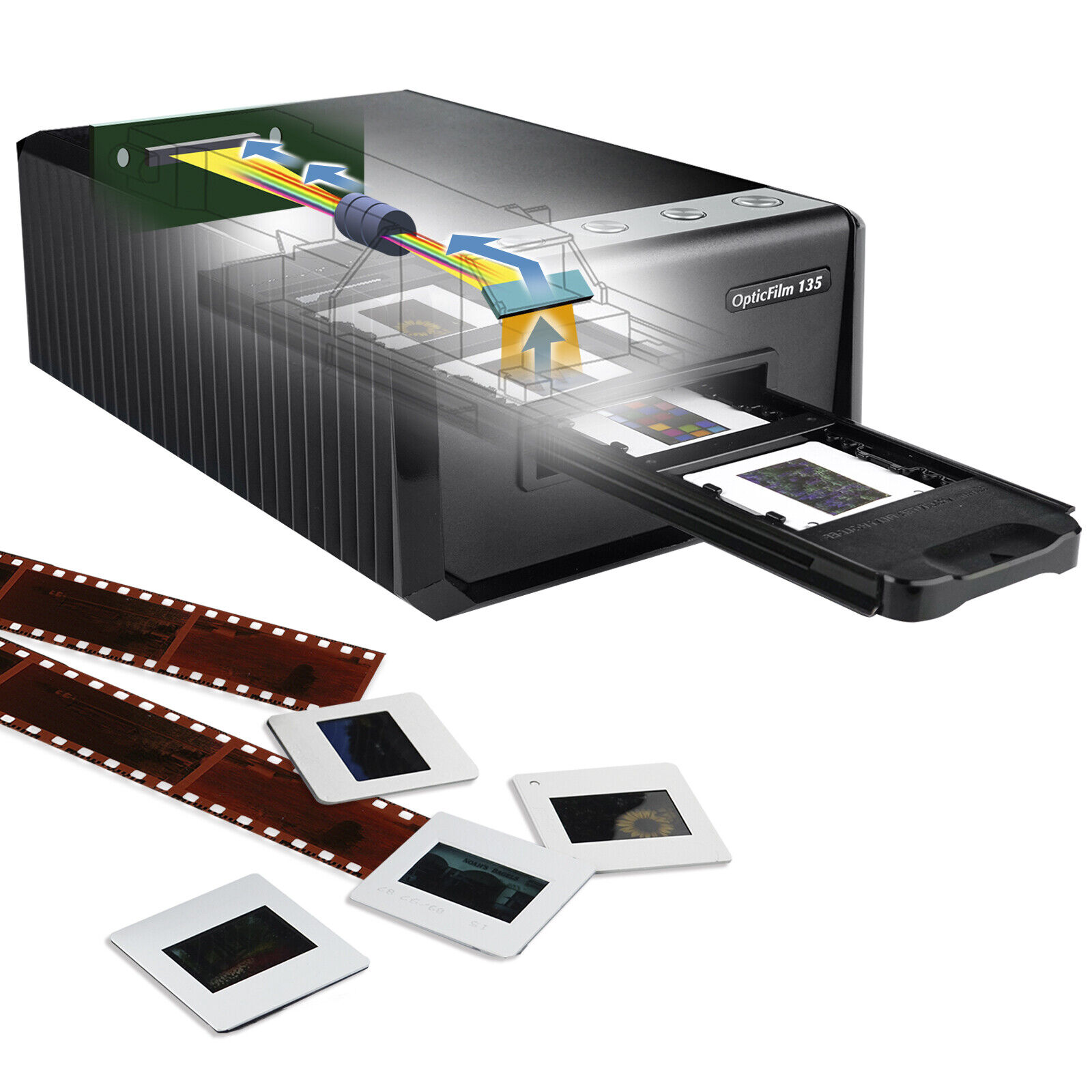 Plustek Automatic 35mm Negative Film & Slides Converter Converts For Mac and PC