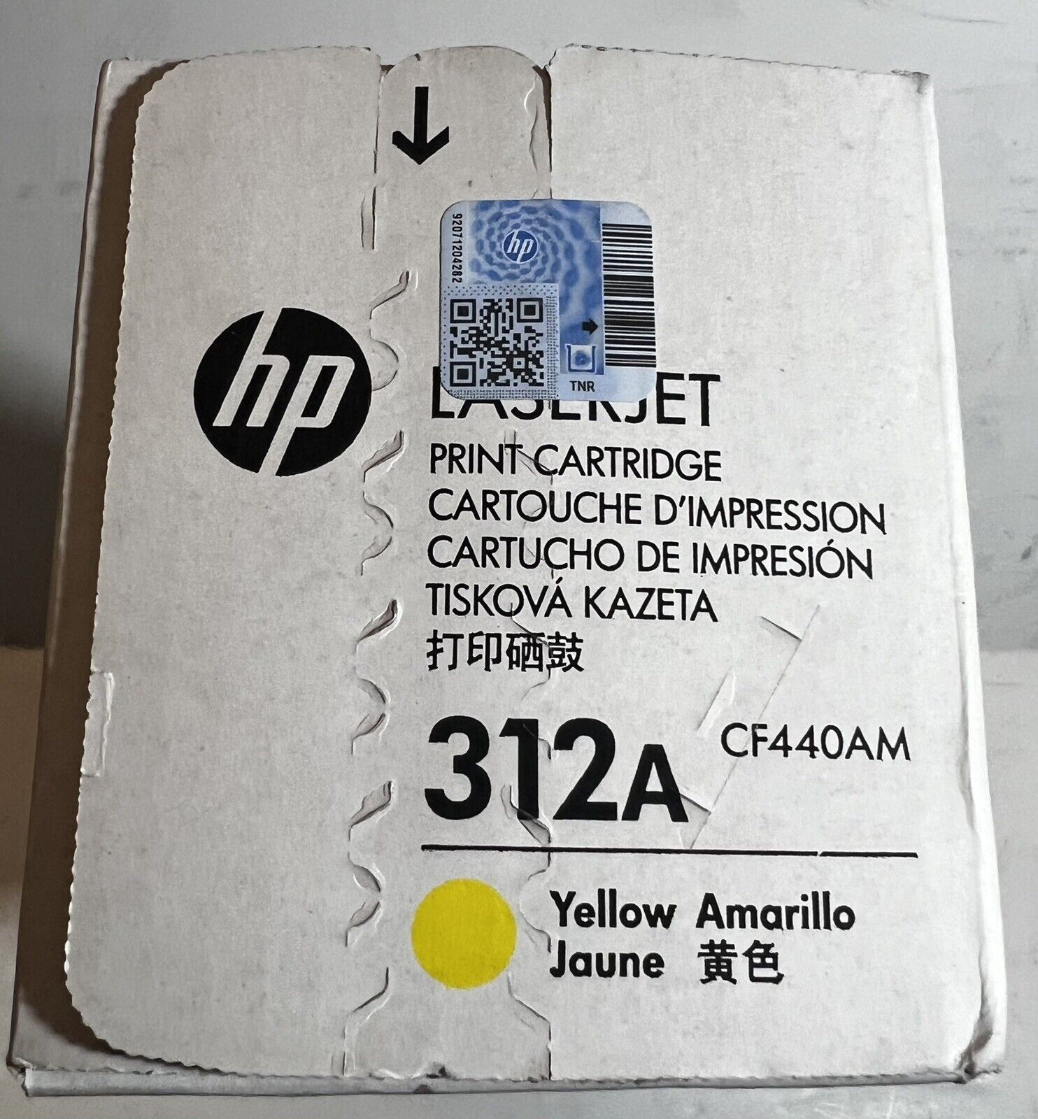 Genuine HP 312A CF382A Yellow Toner Print Cartridge OEM from CF440AM Set New