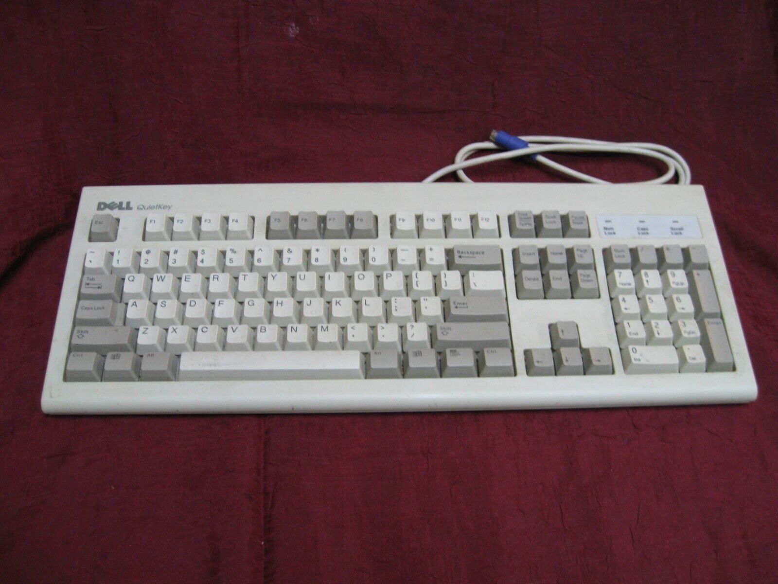 VINTAGE 1991 Dell QuietKey Keyboard SK-1000REW quiet key board