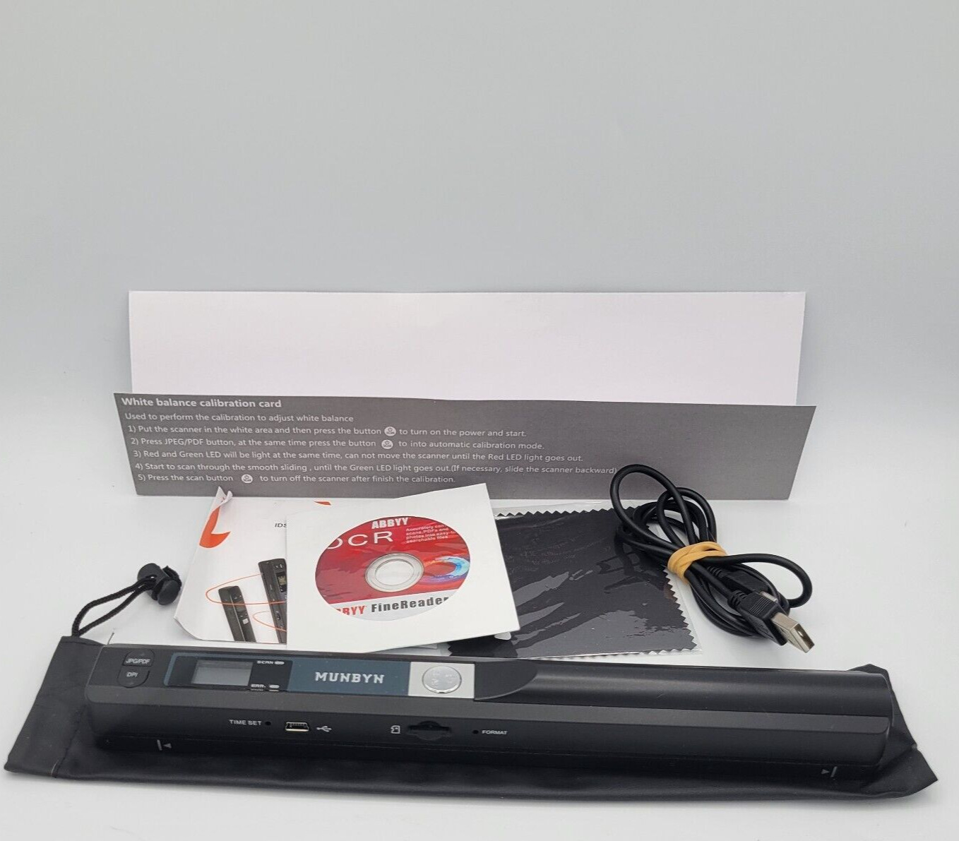 Munbyn Wand Portable Scanner MU-IDS001-Bk Black