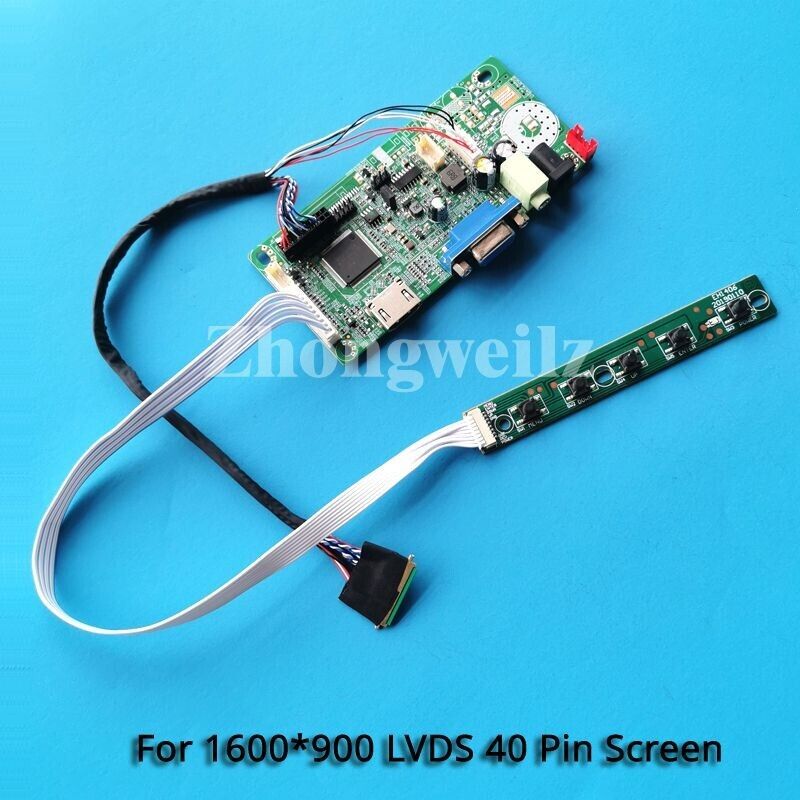 For LTN156KT02-101/301/301 LVDS-40 Pin 1600x900 Laptop HDMI+VGA Controller Board