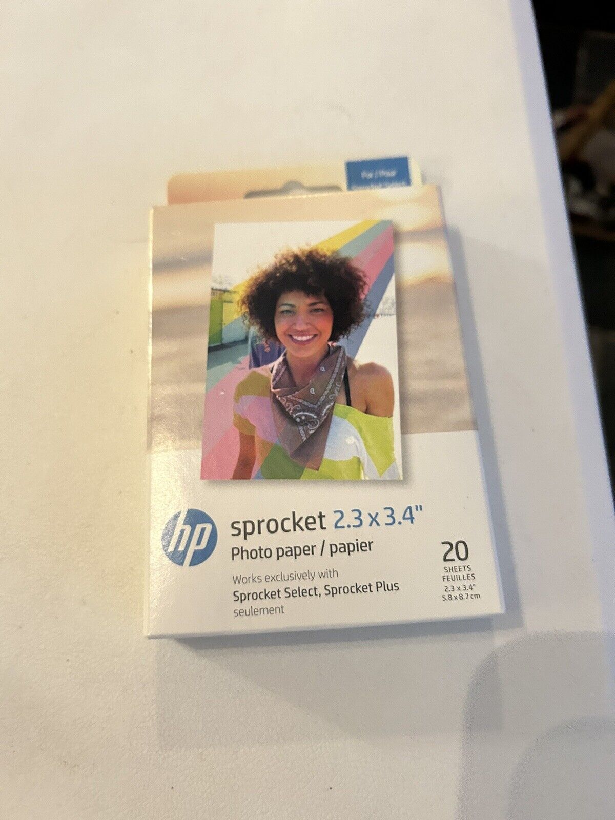 HP Sprocket 2.3 x 3.4” Zink Sticky-backed Photo Paper (20 Sheets)