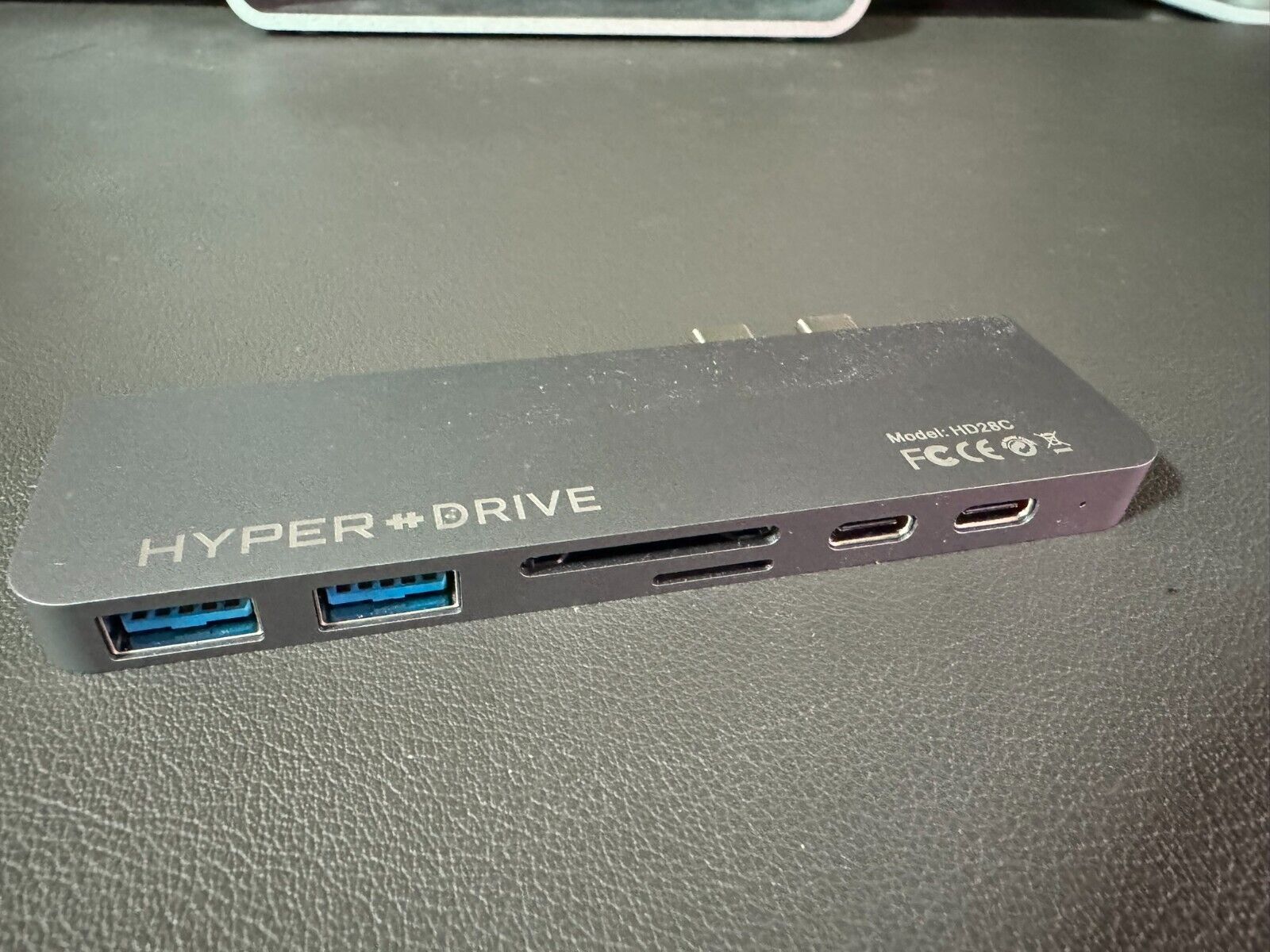HyperDrive HD28C DUO 7-in-2 USB-C Hub for MacBook Pro/Air Silver