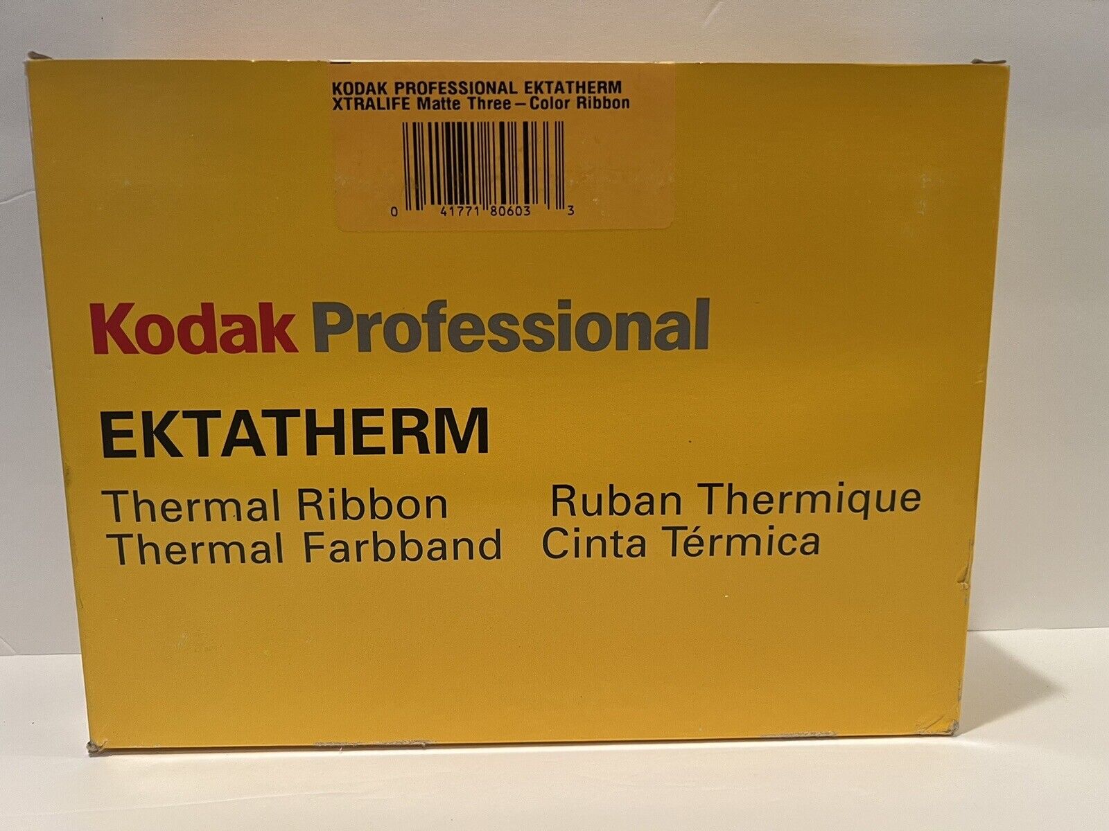 Kodak Professional Ektatherm Thermal Ribbon 1806033 Matte Three Color 150 Prints