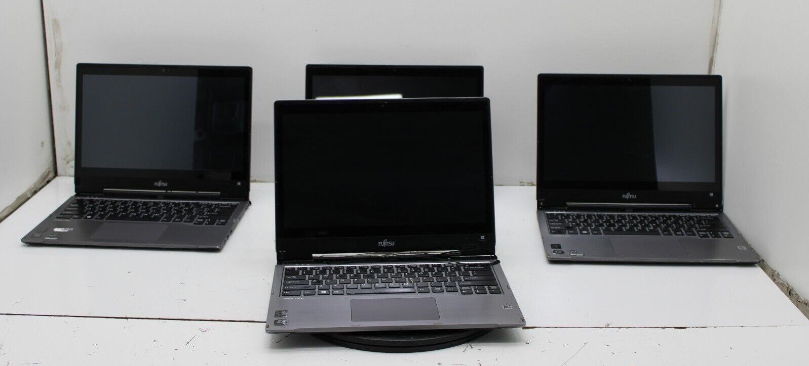 Lot of 4 fujitsu Lifebook T904 Laptops Intel Core i5-4300u No Ram - Parts Only