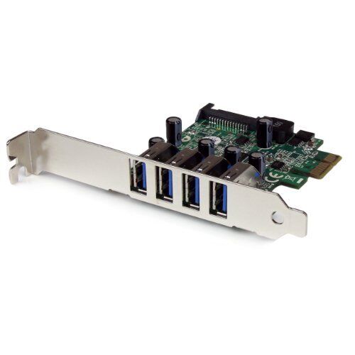 StarTech.com 4 Port PCI Express PCIe SuperSpeed USB 3.0 Controller Card Adapter