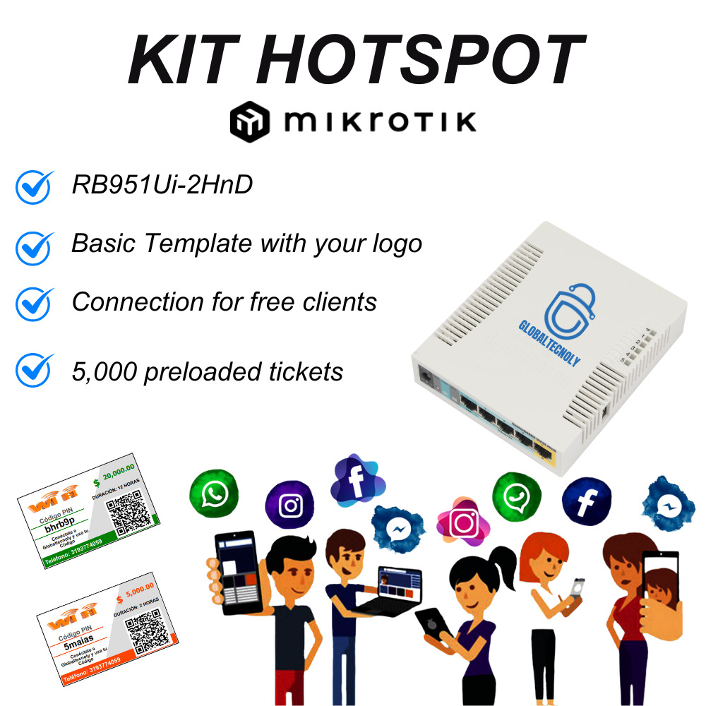 Mikrotik Hotspot Wifi Access Point. Ideal for internet pin sales and advertising