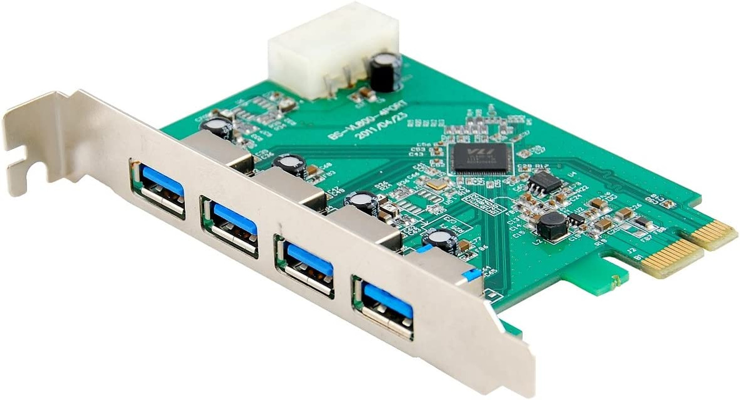 Protronix 4-Port USB 3.0 PCI Express (Pcie) Host Controller Card