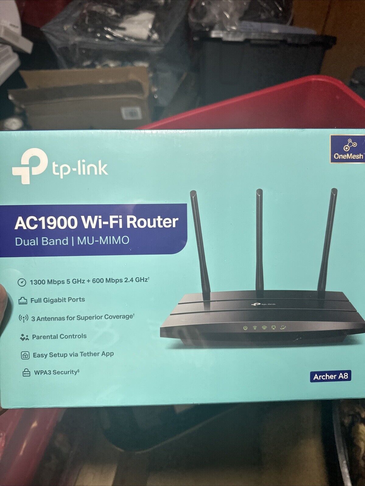 TP-LINK AC1900 Archer A8 Wi-Fi Router Dual Band 1300 Mbps - BRAND NEW SEALED
