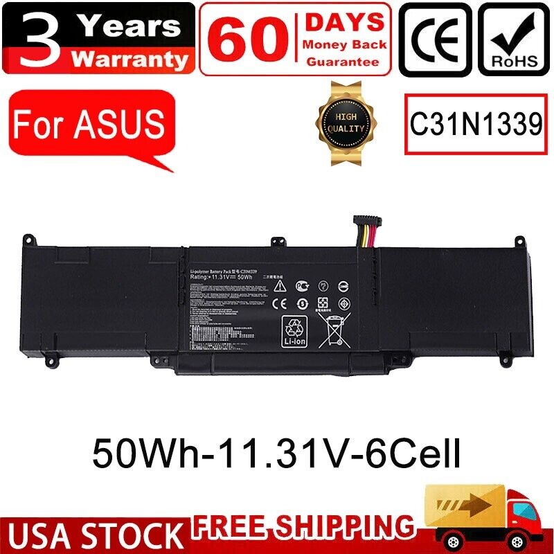 Battery C31N1339 For ASUS Q302L Q302LG Q302LA Q302U Q302UA UX303 UX303L 50WH NEW
