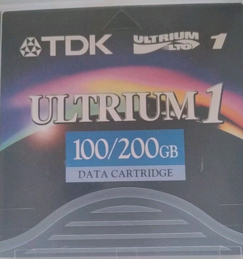 TDK Ultrium LTO 1 100GB/200GB Tape Data Cartridge NEW Sealed Pk/5
