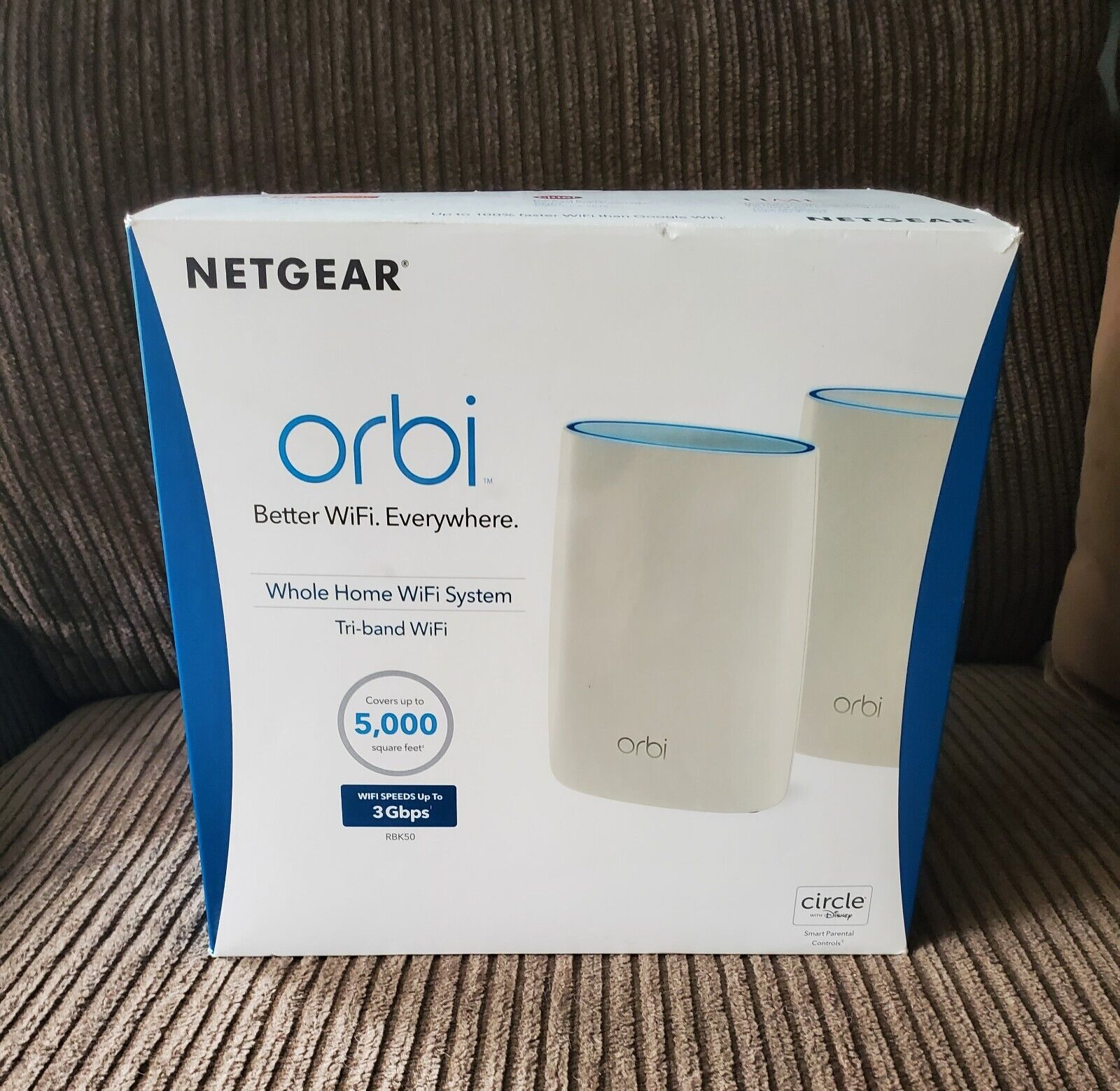 NEW Netgear Orbi AC3000 TriBand Whole Home Mesh WiFi Router System RBK50-100NAS
