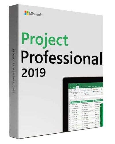 Microsoft Project Pro 2019, one user authentic license, complete, shrink wrapped