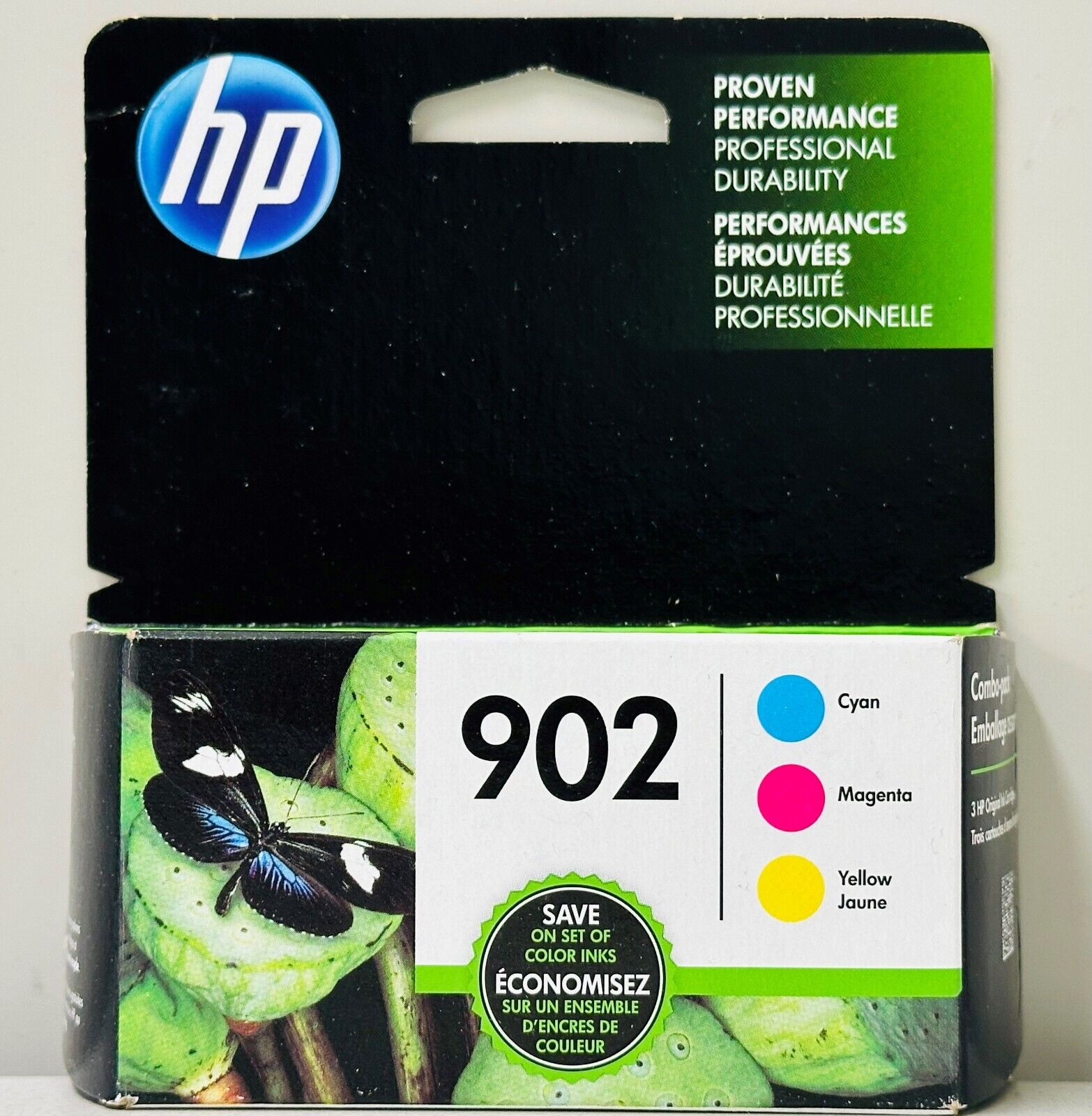 New Genuine HP 902 Cyan Magenta Yellow 3PK Ink Cartridges OfficeJet Pro 6961