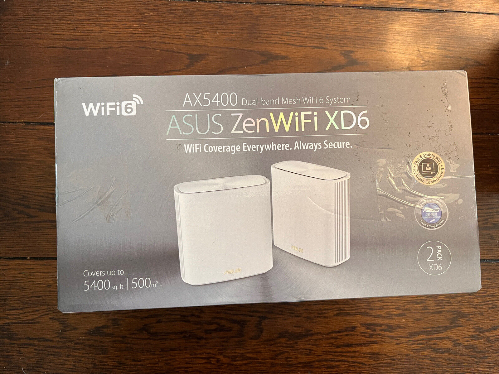 ASUS ZenWiFi Whole-Home Dual-Band Mesh Wi-Fi 6 System - White, Pack of 2