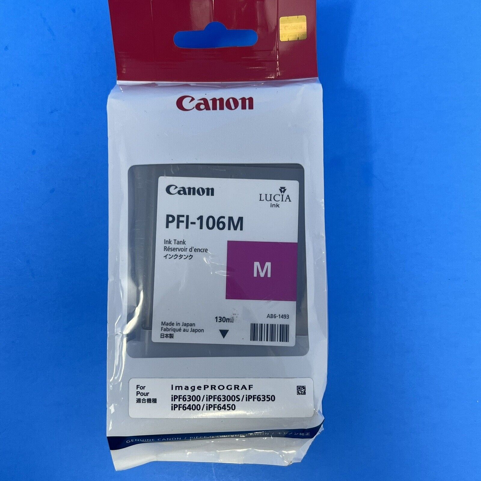 Canon PFI-106M Magenta Ink Tank iPF6300 6300S 6400 6450 6400 6350 Genuine 130ml