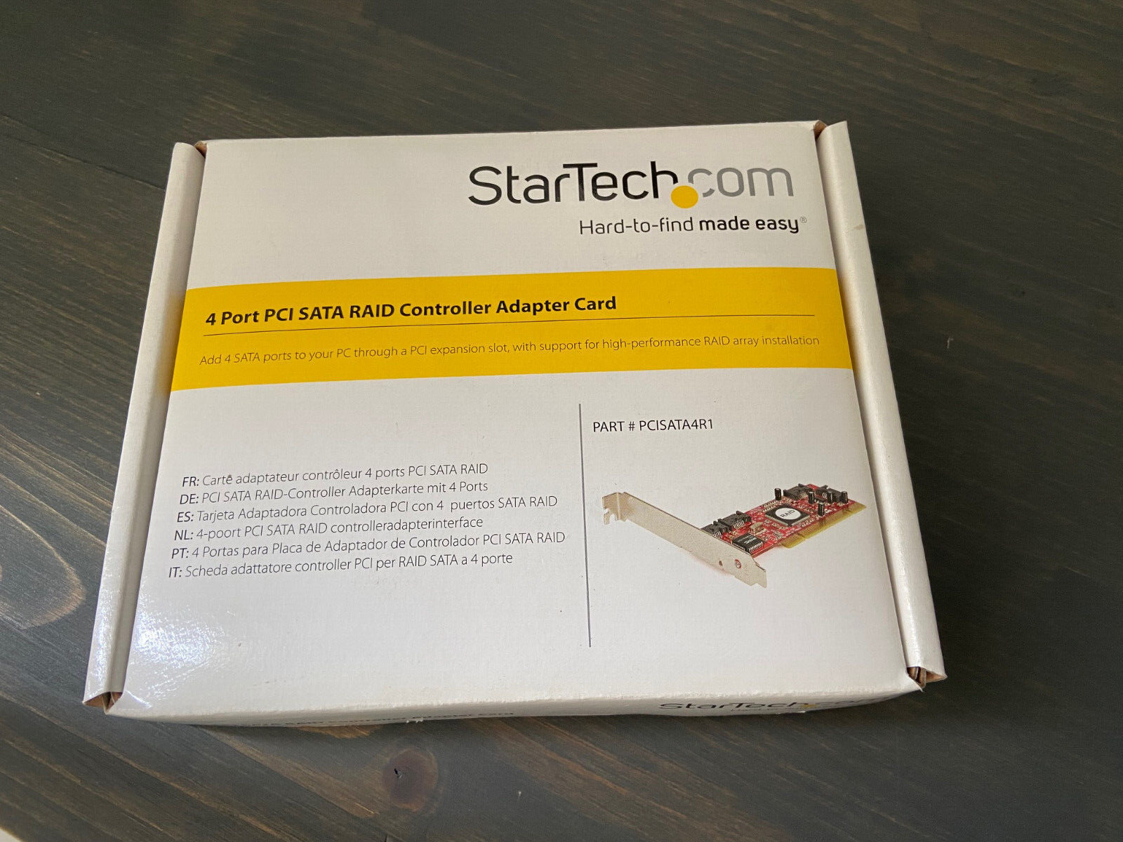 StarTech.com 4 Port PCI SATA RAID Controller Adapter Card 