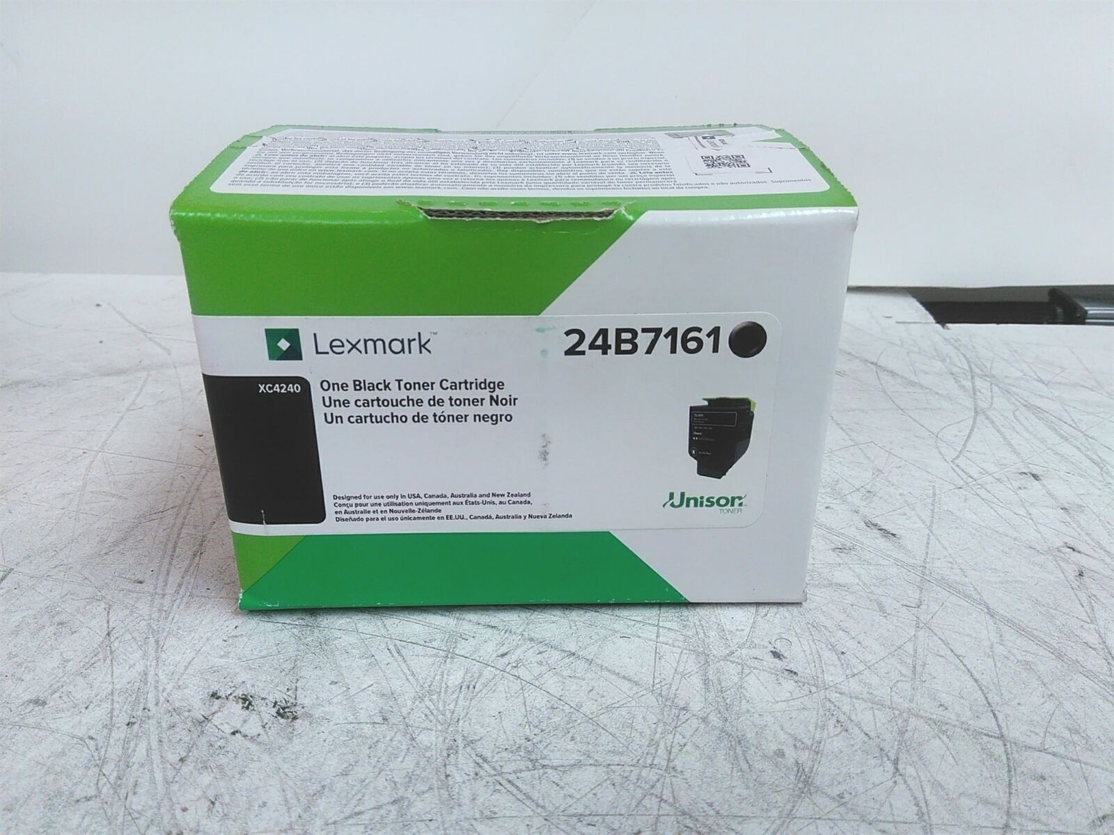 NEW Genuine Lexmark 24B7161 XC4240 Black Toner Cartridge SEALED BOX 