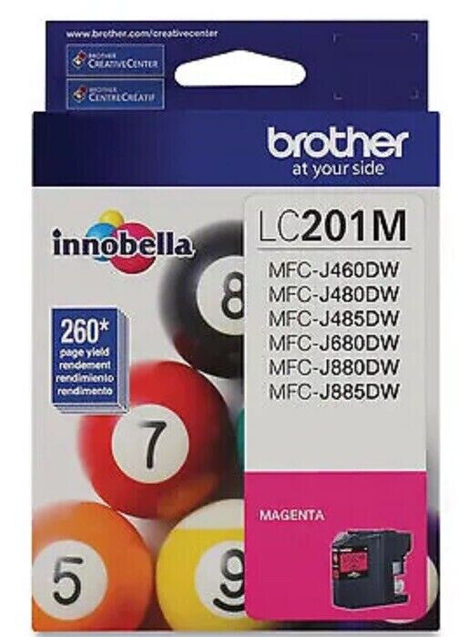 NEW SEALED Brother LC201M  Magenta 2024 Date - 