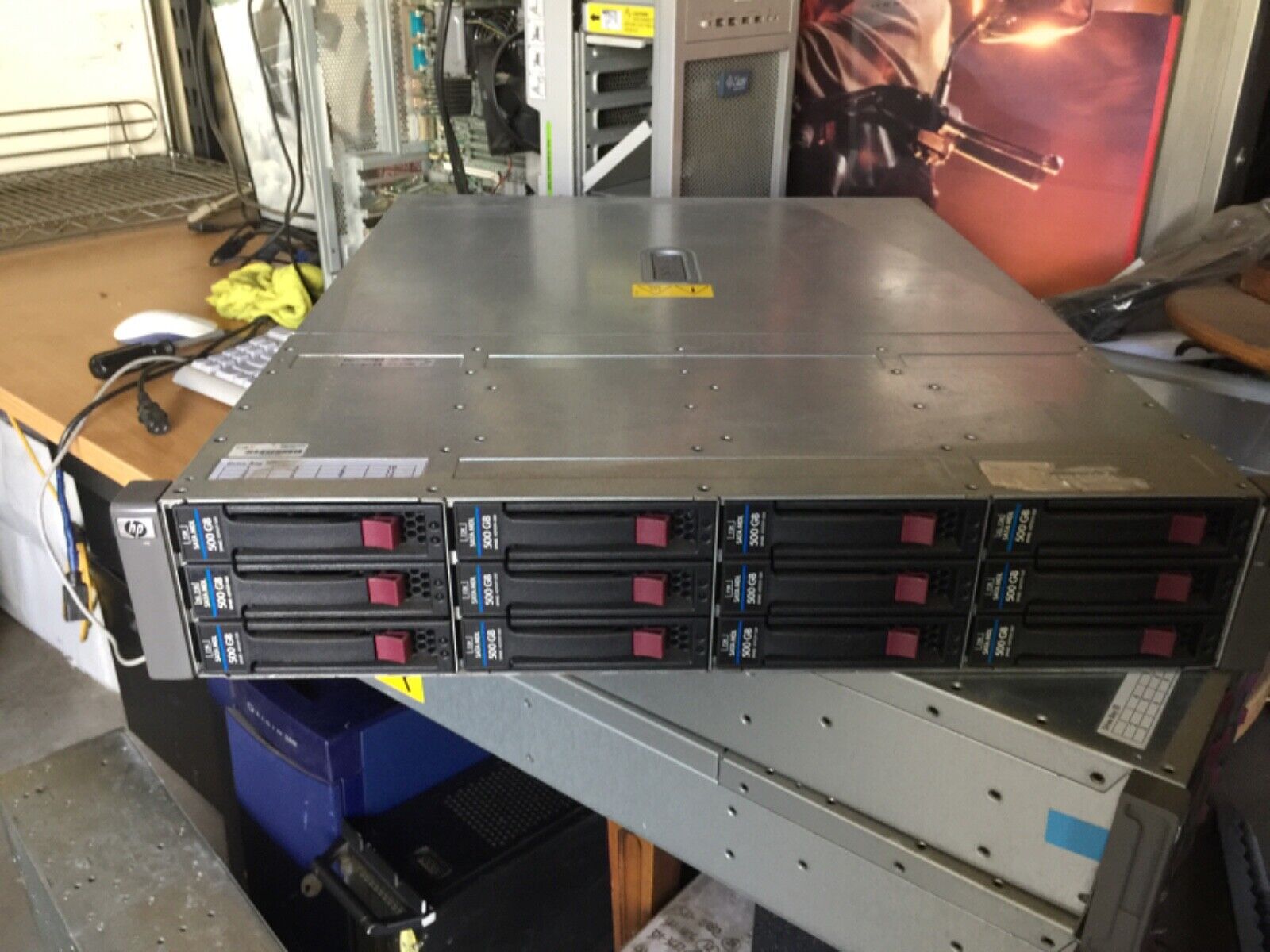 HP  418408-B21 ,  StorageWorks  MSA60  with  12x500gb-SATA Disk drive  , SAS-I/O