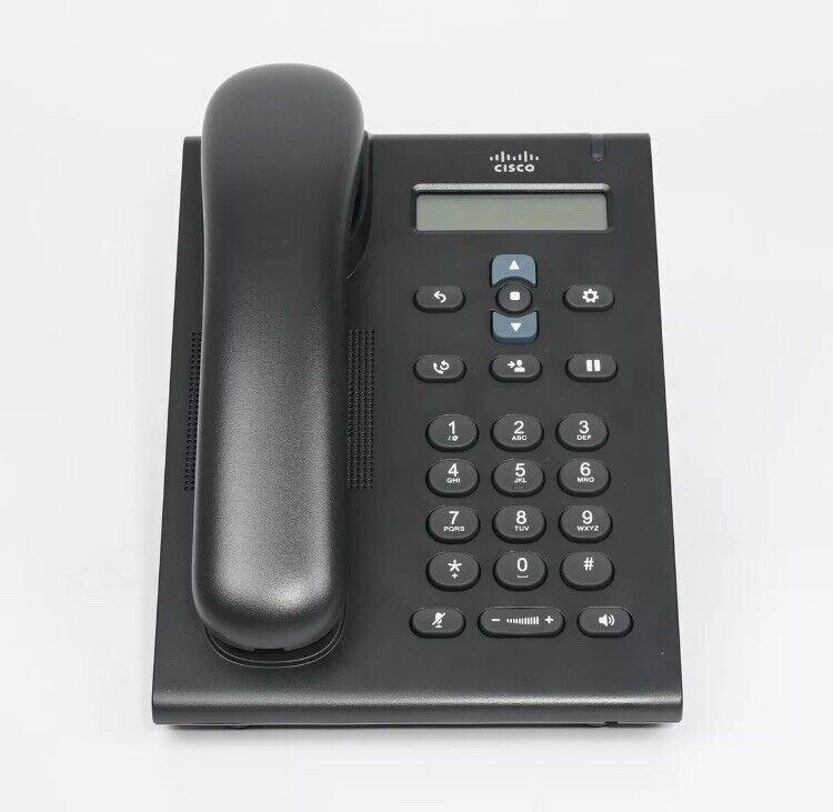 CISCO CP-3905 Unified SIP Phone Black Handset VOIP w/ Box + Accessory Brand New