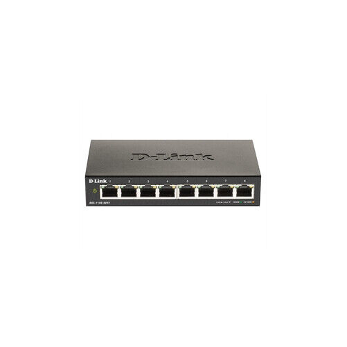 D-Link DGS-1100-08V2 D-LINK IS A SMART MANAGED SWITCH WITH 8 X 1 GB PORTS. DESIG