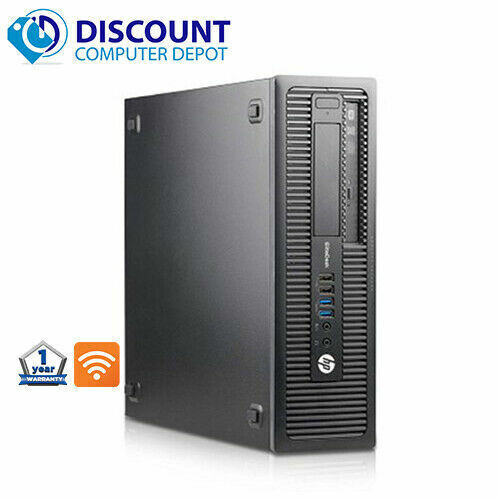 Fast HP Desktop Computer Tower Core i3 3.4GHz 8GB 2TB HD DVD WIFI Windows 10 PC