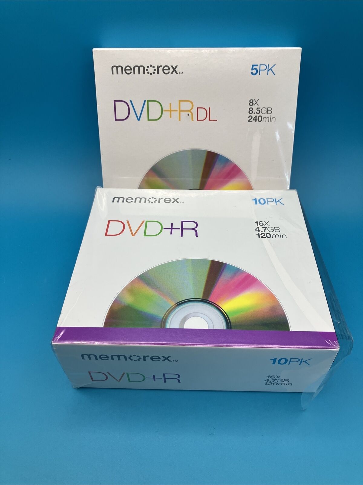 NEW- Memorex Dual Layer DVD+R  15 Pack 8X/8.5GB/Go/240min SEALED