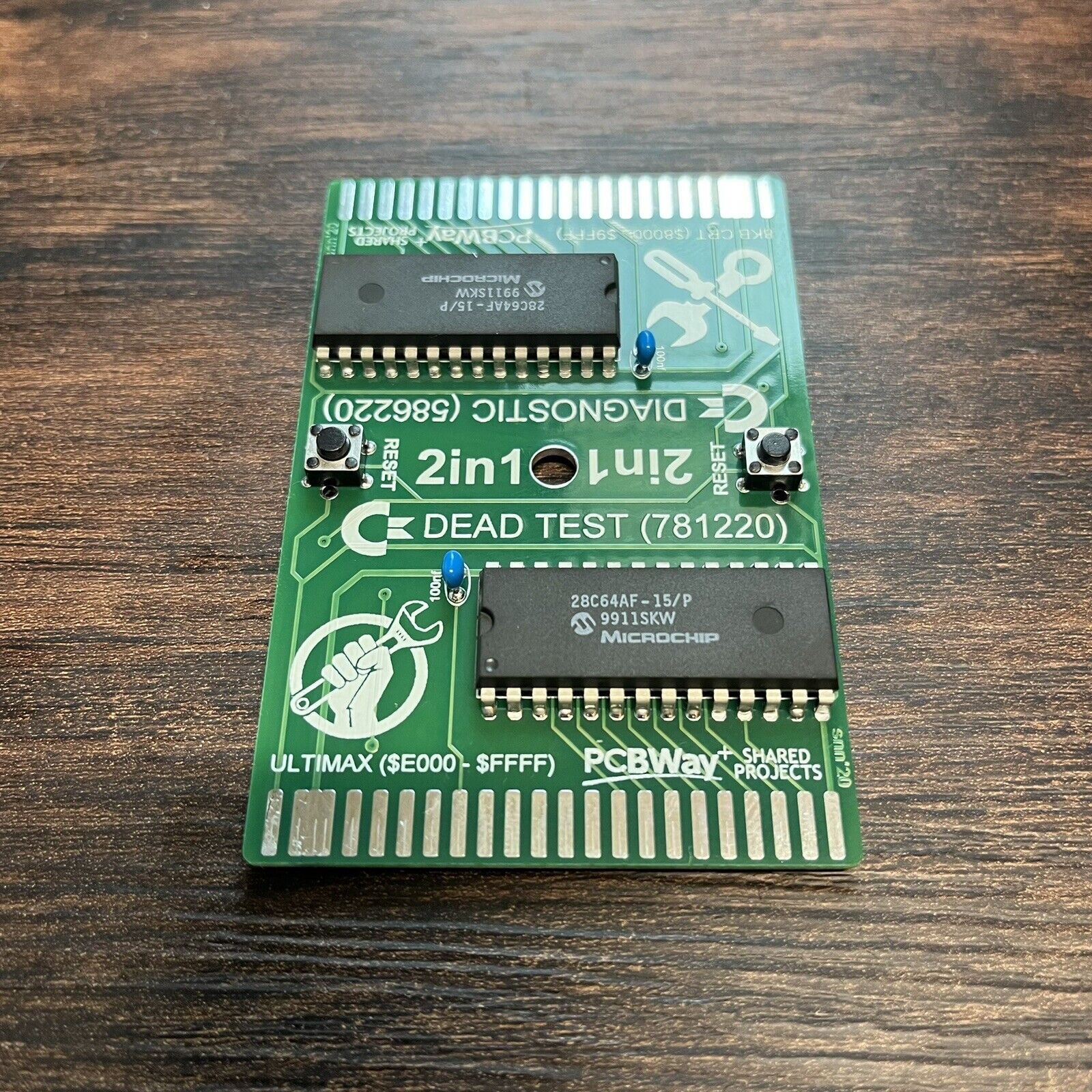 Commodore 64 2in1 Diagnostics & Dead Test Cartridge Fully Assembled
