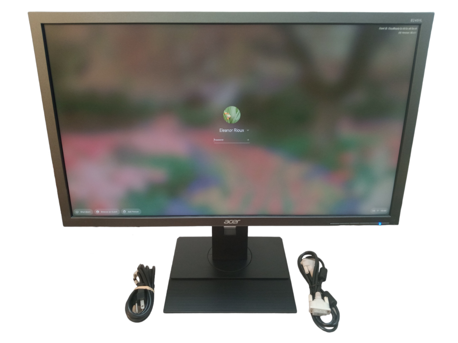 Acer B246HL ymdpr 24in HD LED LCD Widescreen TN Film Desktop Monitor w/ Stand