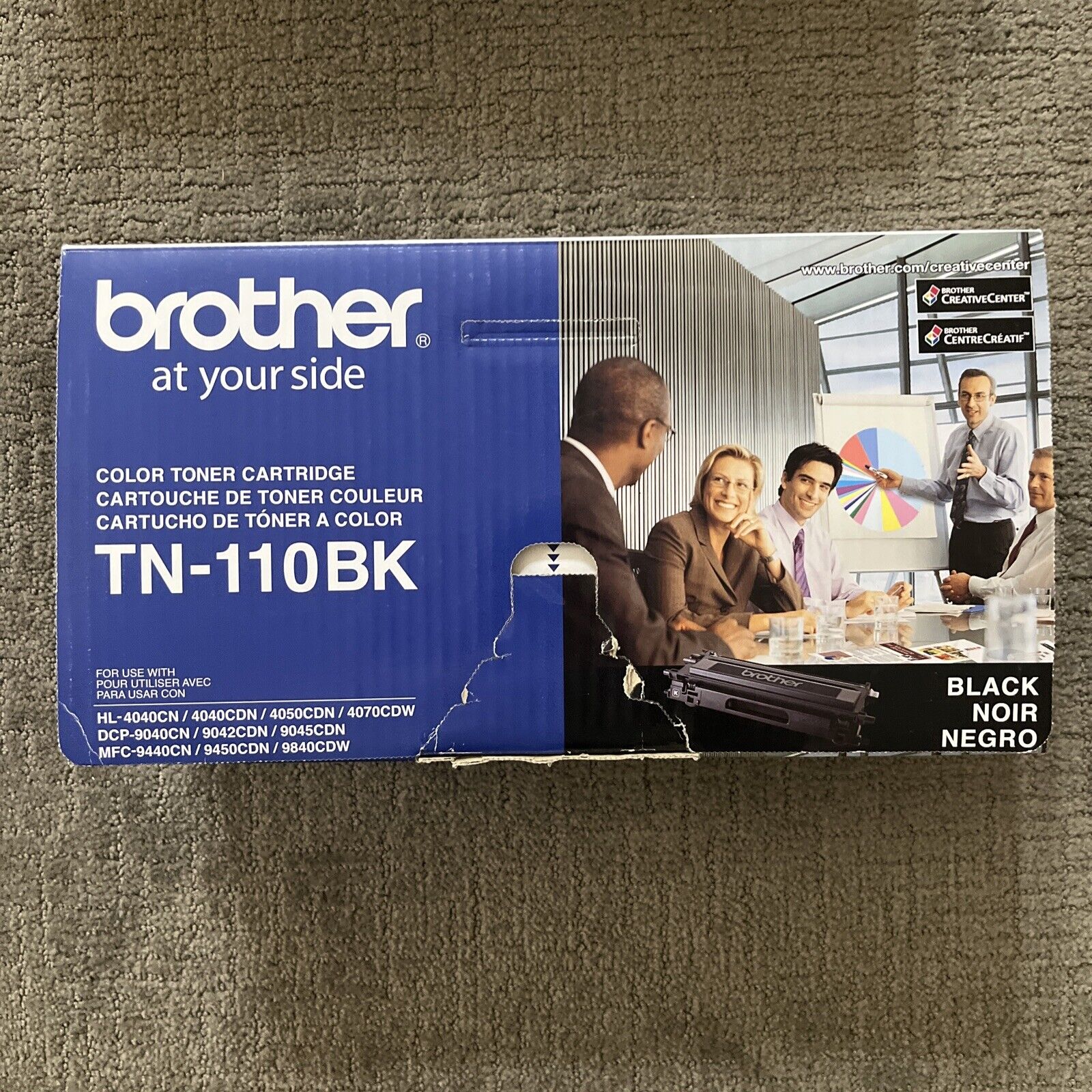 Genuine NIB Brother TN-110BK High Yield Black Toner Cartridge