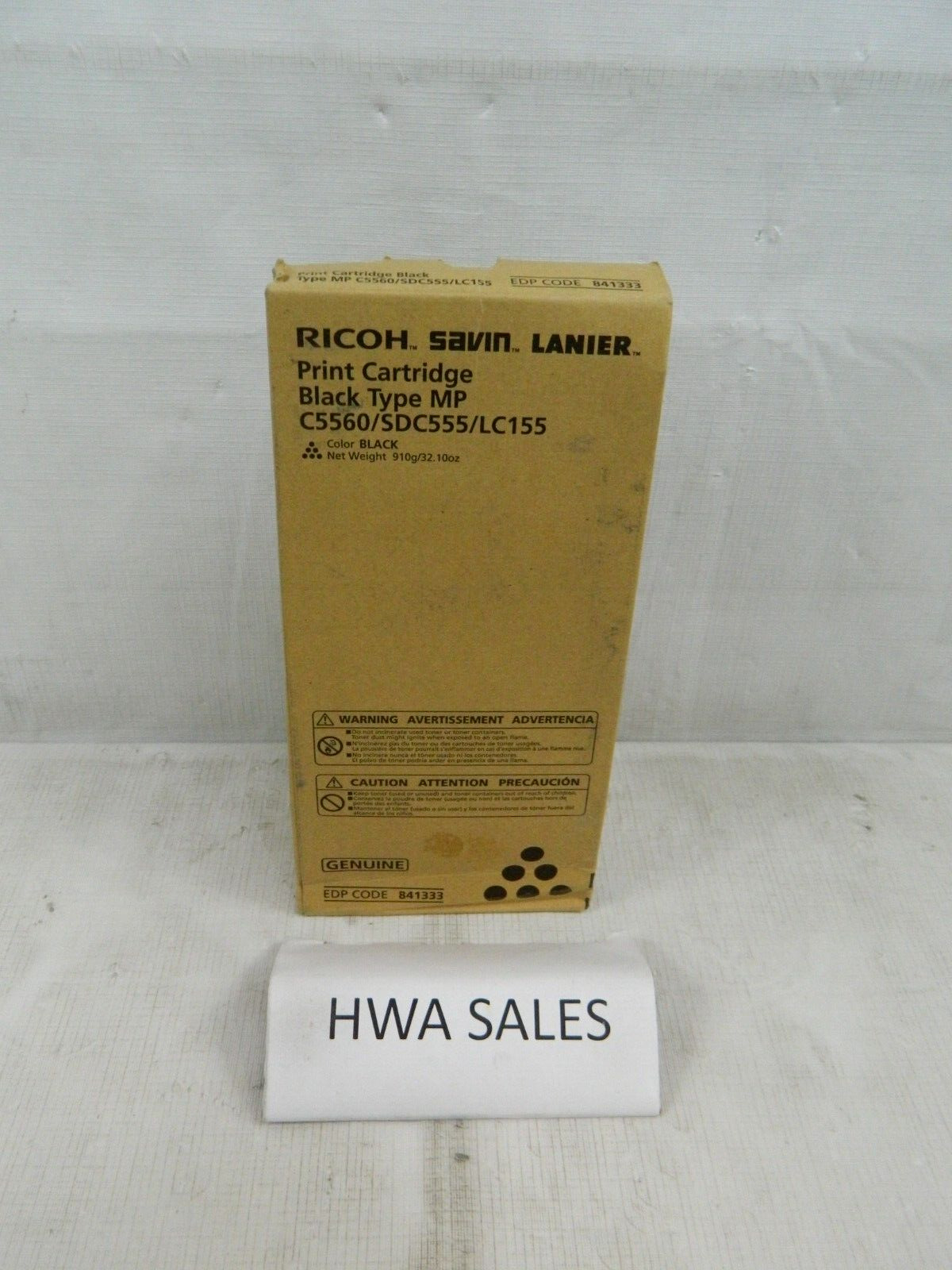 Genuine Ricoh 841333 Type MP Black Print Cartridge C5560 SDC555 LC155 NEW OEM