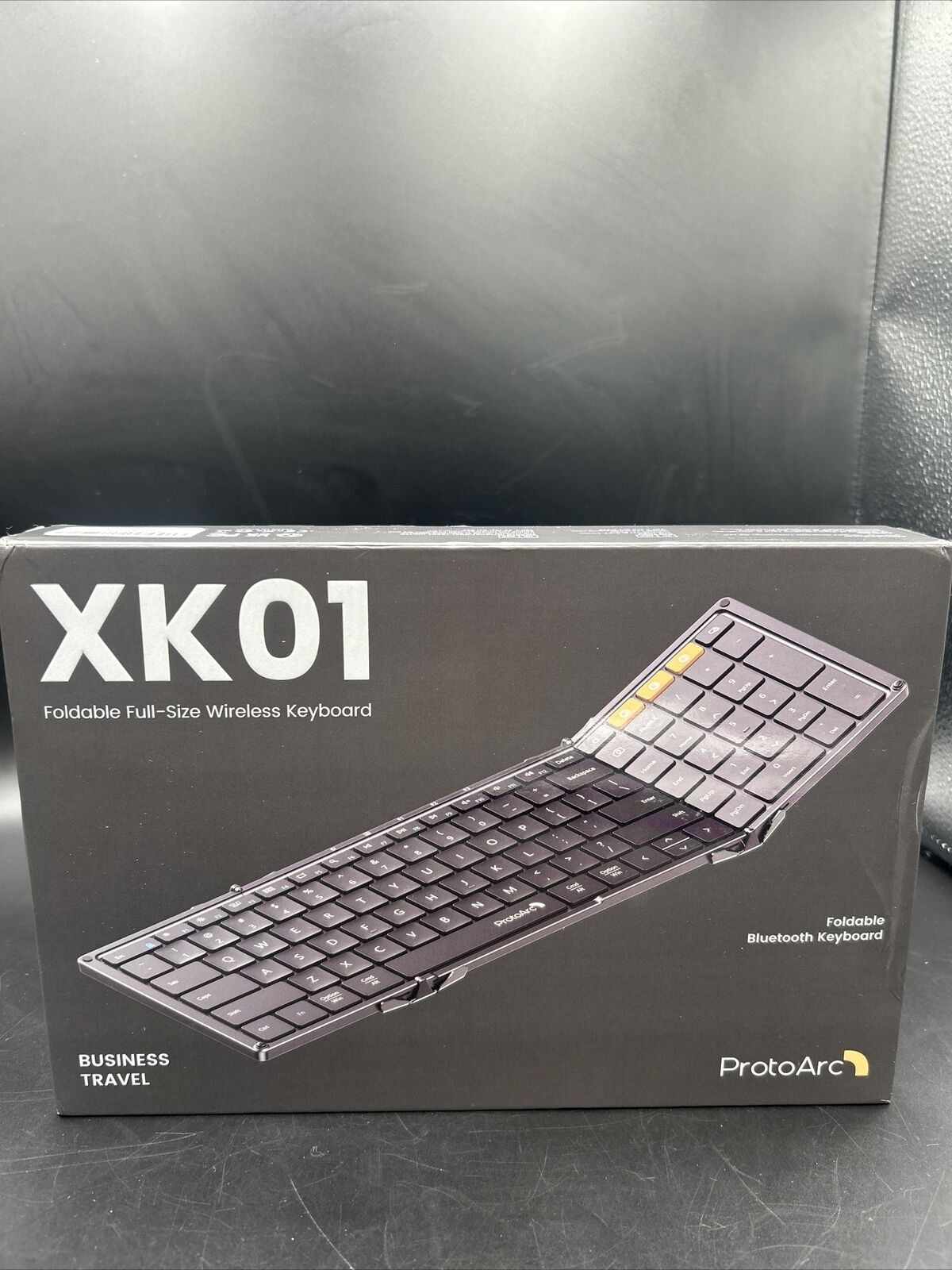 Brand New ProtoArc XK01 Foldable Portable Bluetooth Keyboard - Black 
