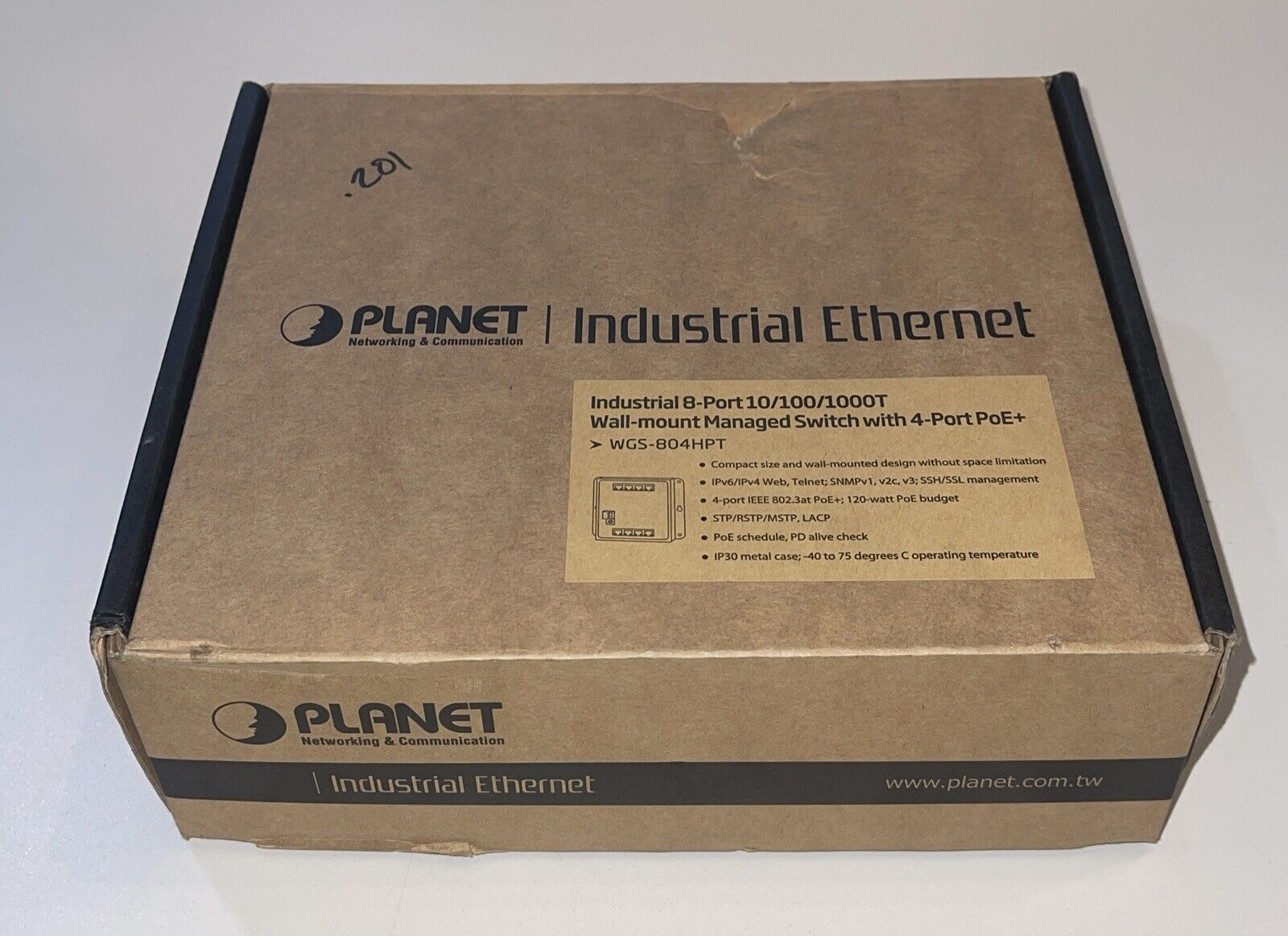 Planet Industrial 8 Port Wall Mounted Managed Switch With 4 Port PoE
