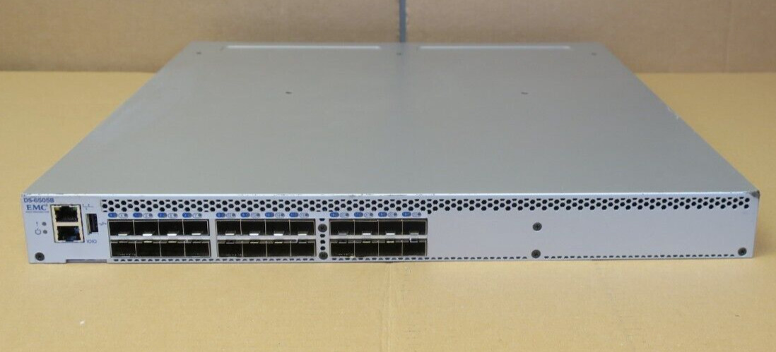 Brocade EMC DS-6505B 24-Port 16Gb FC SAN Switch EM-6505-12-16G-0R 12-Port Active