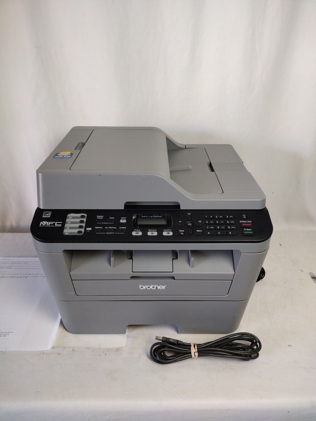 Brother MFC-L2700DW Wireless Monochrome Laser MFC-L2700DW Printer With Toner