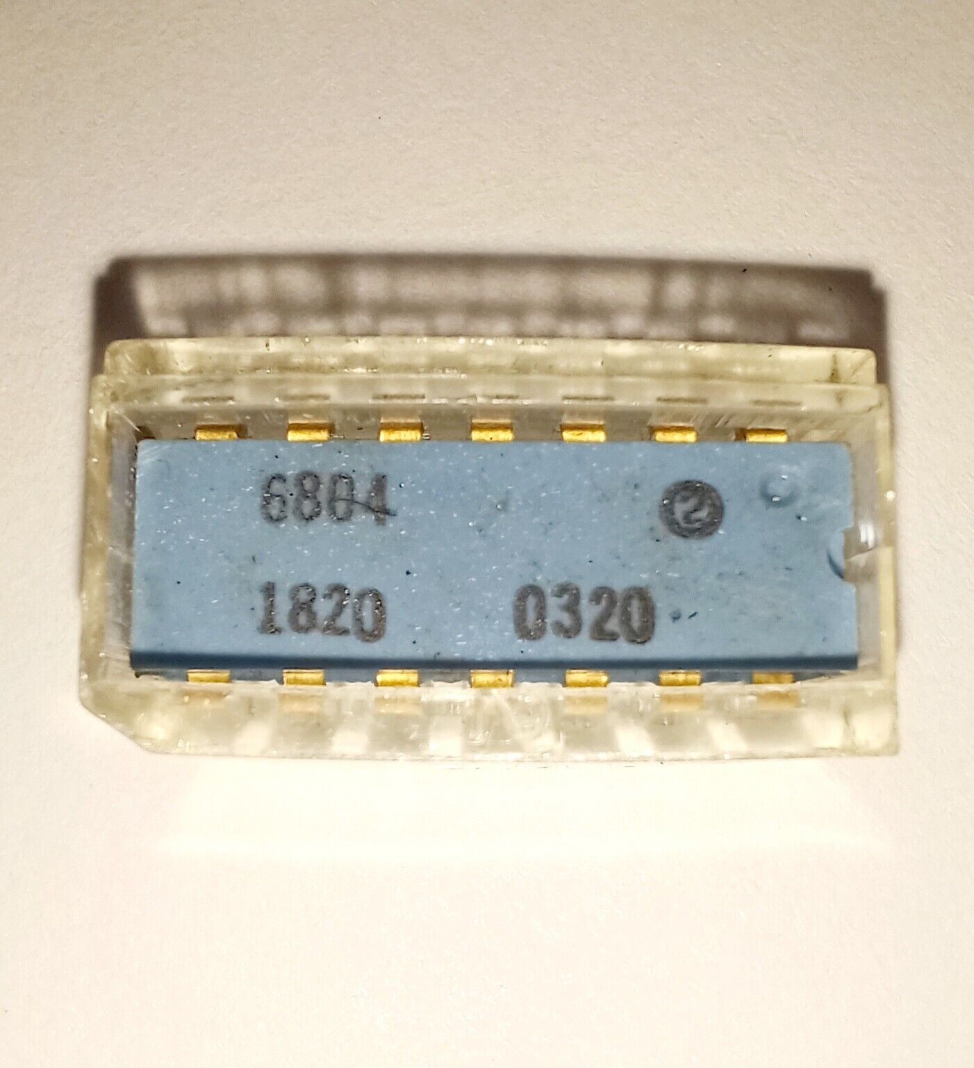 Sprague 1820 IC chip microchip DIP-14 vintage from 1968 Gold plated legs