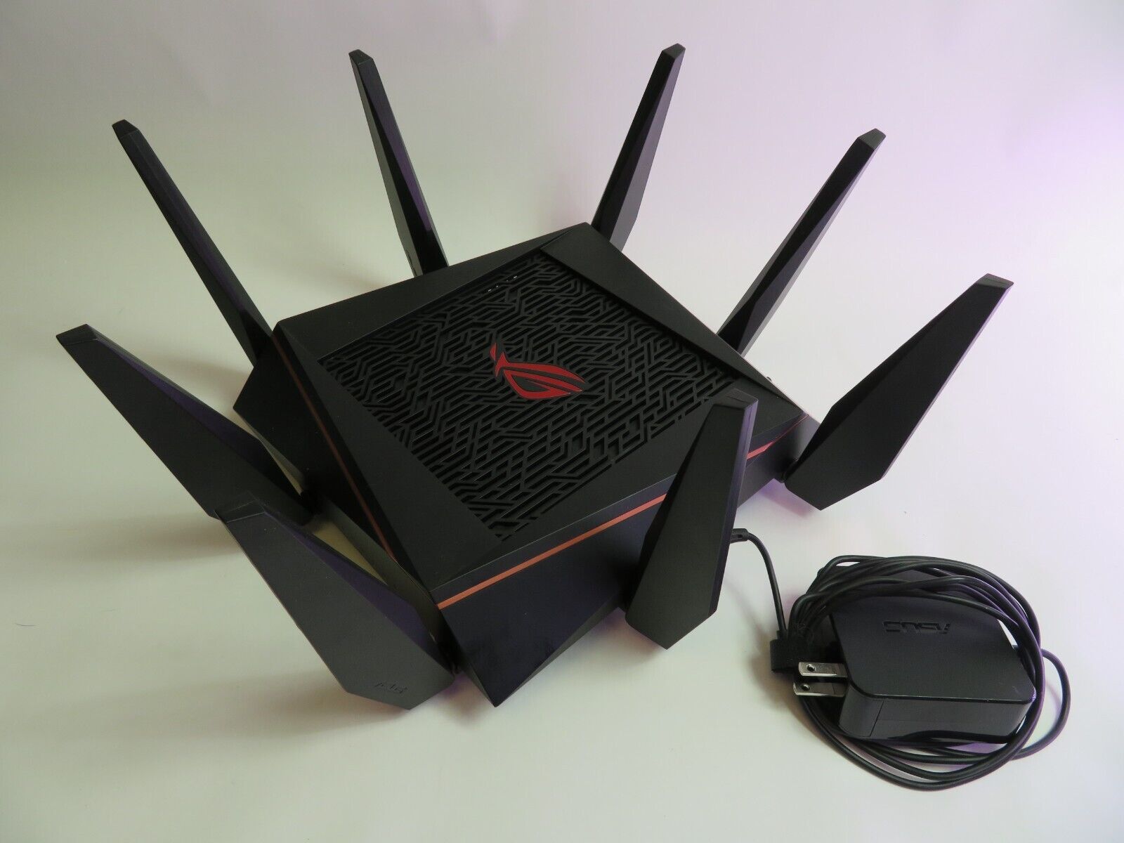 ASUS RAPTURE TRI-BAND WIRELESS GAMING ROUTER, GT-AC5300, 8-PORT, 2G/5G/5G GAMING