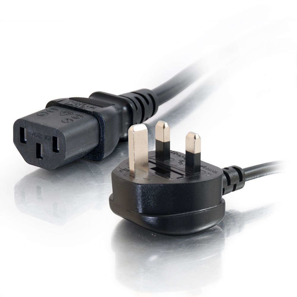 C2G 2m 16 AWG UK Power Cord (IEC320C13 to BS 1363) (88513)