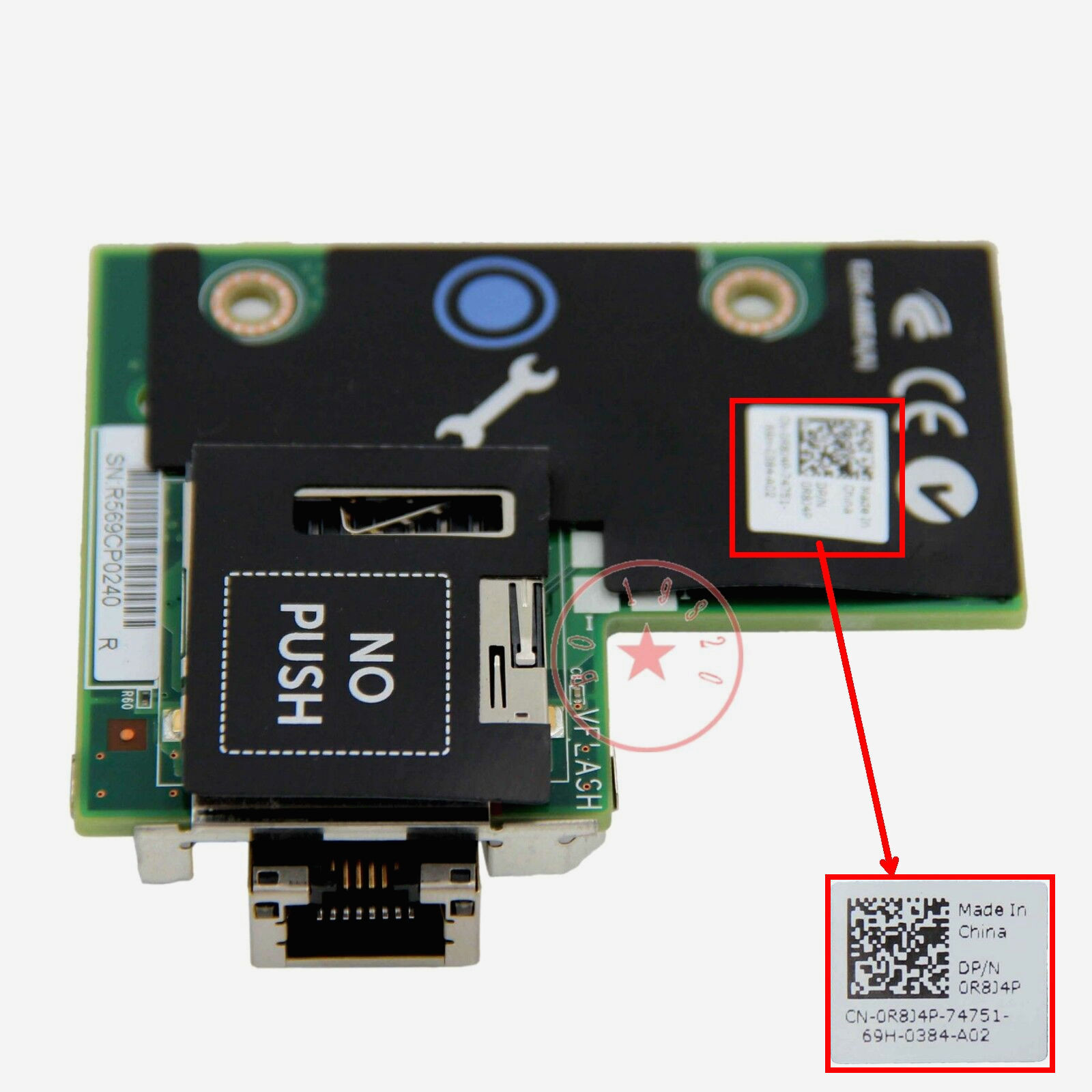 New Dell iDRAC7 Enterprise Remote Access Card for PowerEdge R220 R8J4P 0R8J4P