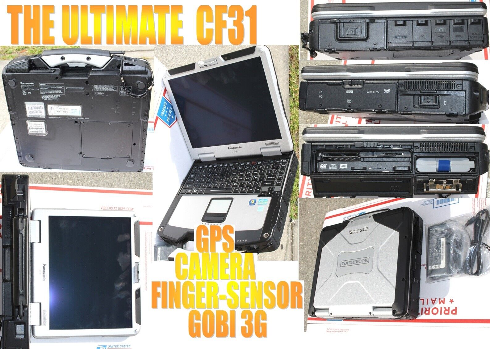 CF-31 ULTIMATE GPS/FINGER-SENSOR/ i5-3320M 2.60GHz Touch 16GB/ 1TB SSD/ WIN10P64