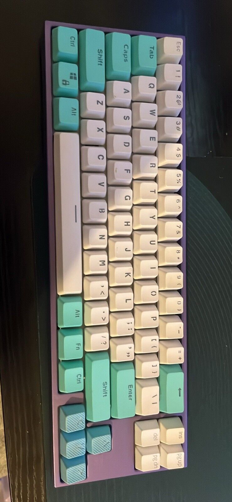 ducky x varmilo pro purple. blue switches
