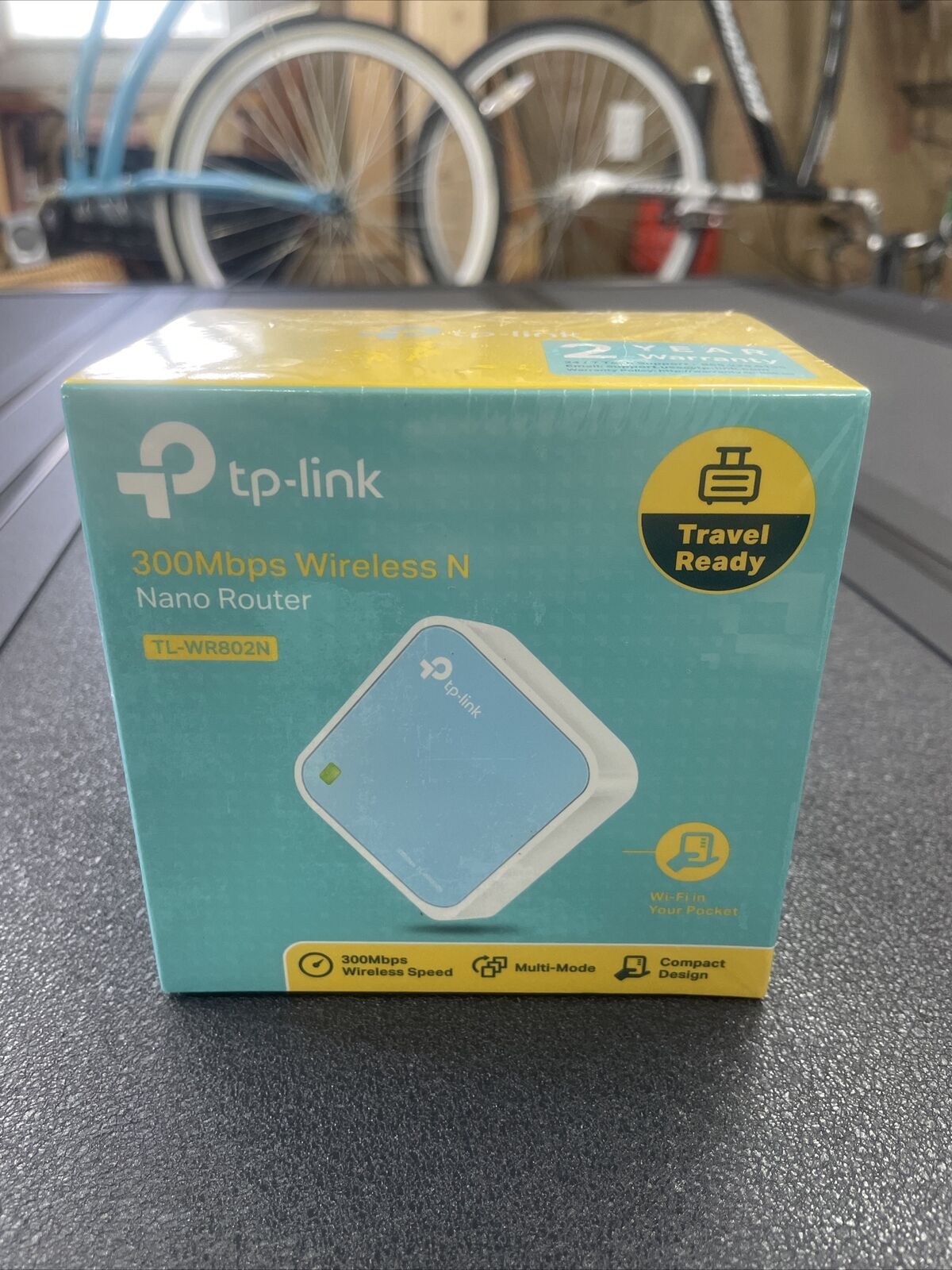 TP-Link N300 Wireless Portable Nano New In Box  Travel Ready Router TL-WR802N