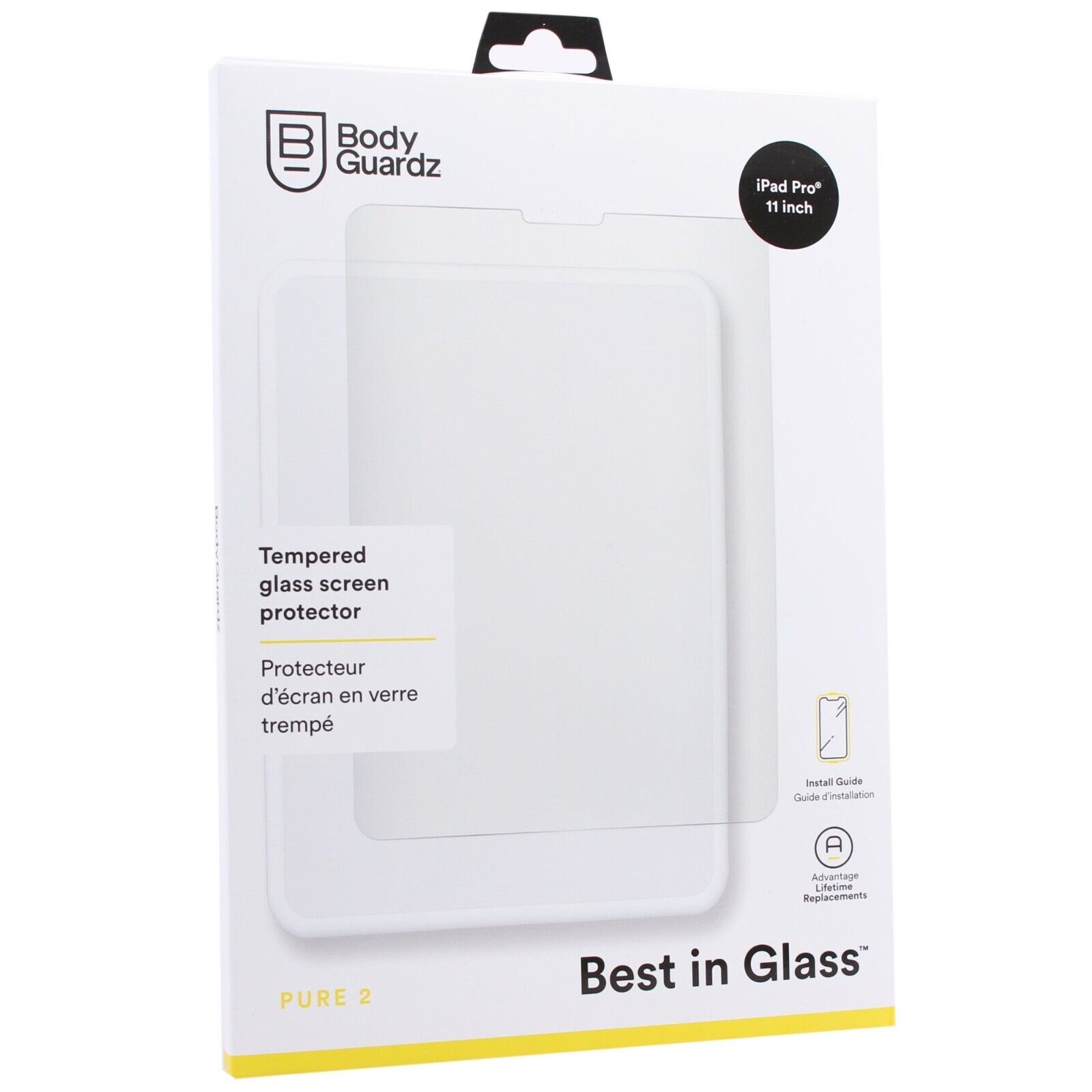 BodyGuardz Pure 2 Glass Screen Protector For Apple iPad Pro 11 Inch