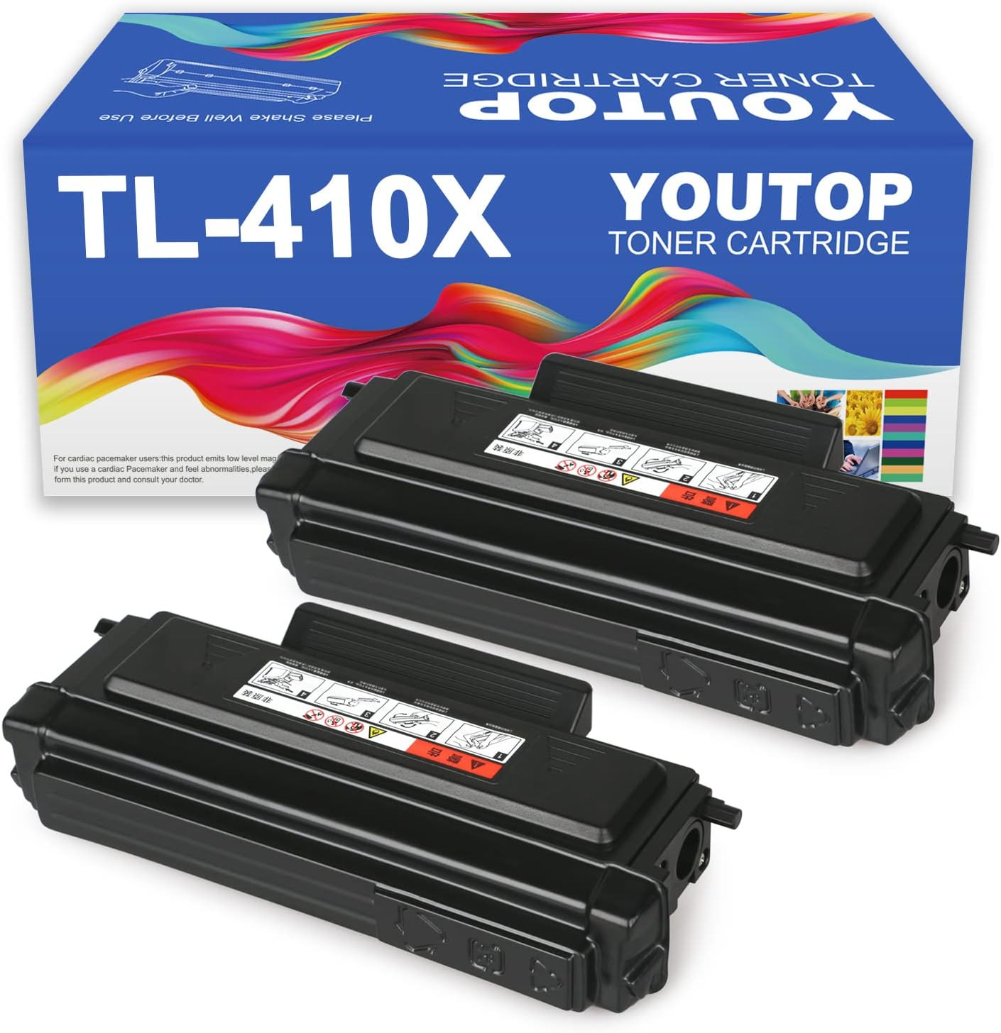YOUTOP 2PK TL-410X TL410X Black High Capacity Tone Cartridge Compatible for P301