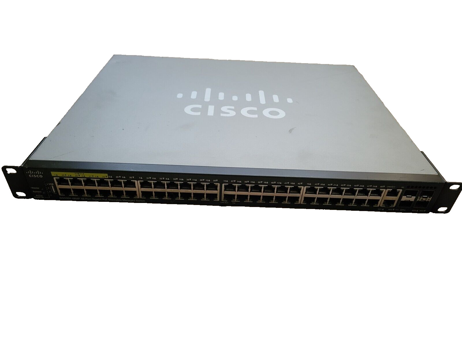 Cisco SG350X-48MP 48-Port Gigabit PoE Stackable Managed Switch, SG350X-48MP-K9