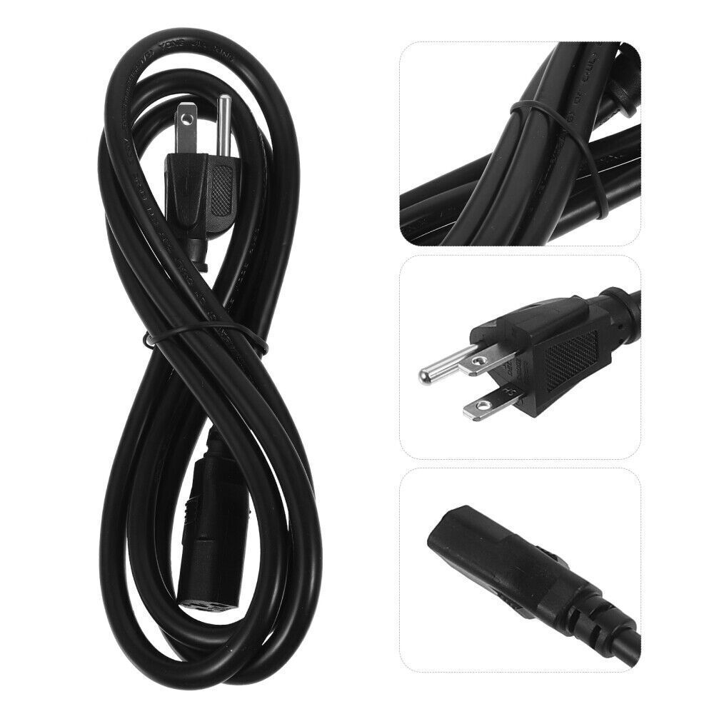Lot Of 100pcs 3 Prong AC Power Cord Cable US Plug for PC Desktop Dell XBox Cisco