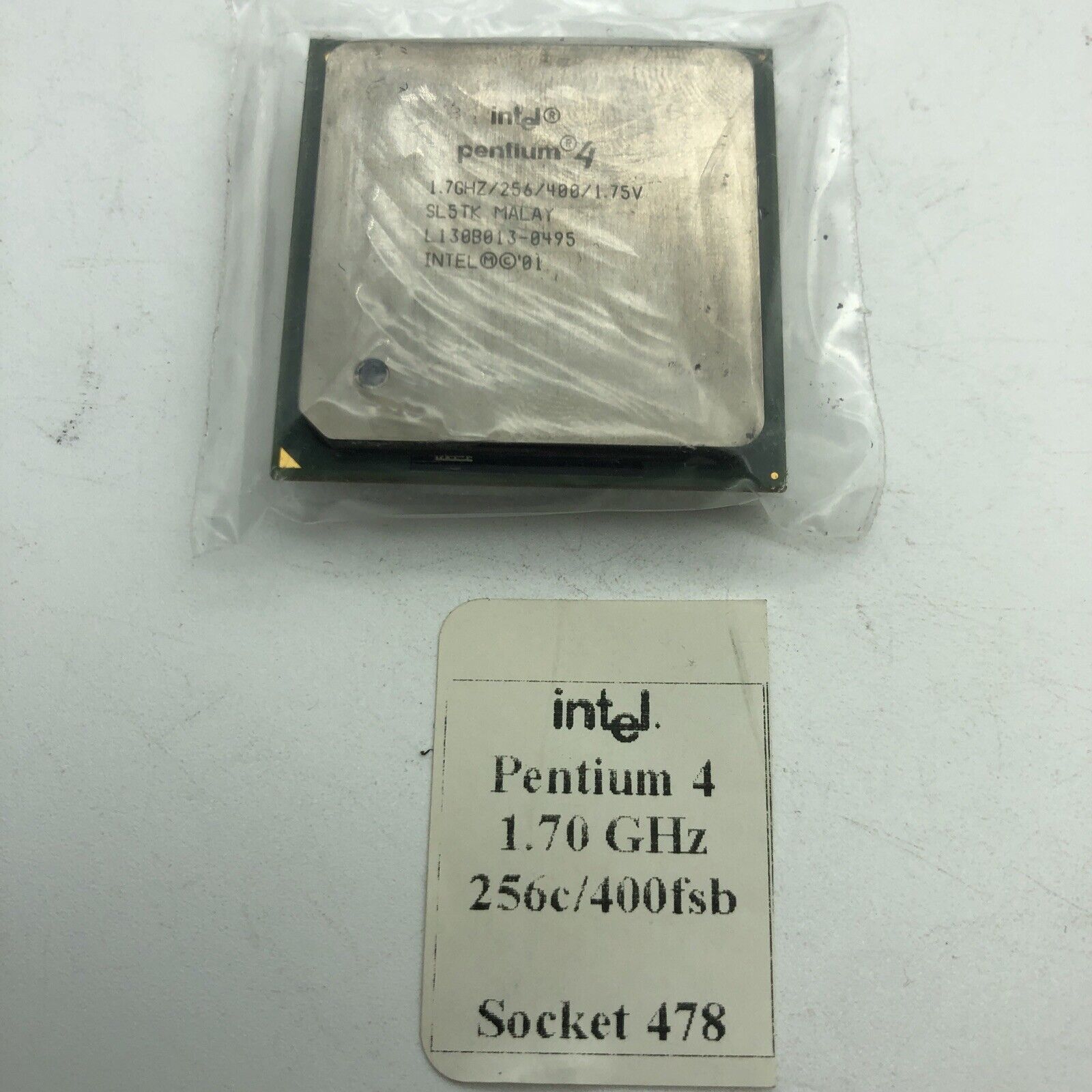 Intel Pentium 4 * 1.7GHz Socket 478 CPU 256k 400FSB Tested P4 SL5TK Processor